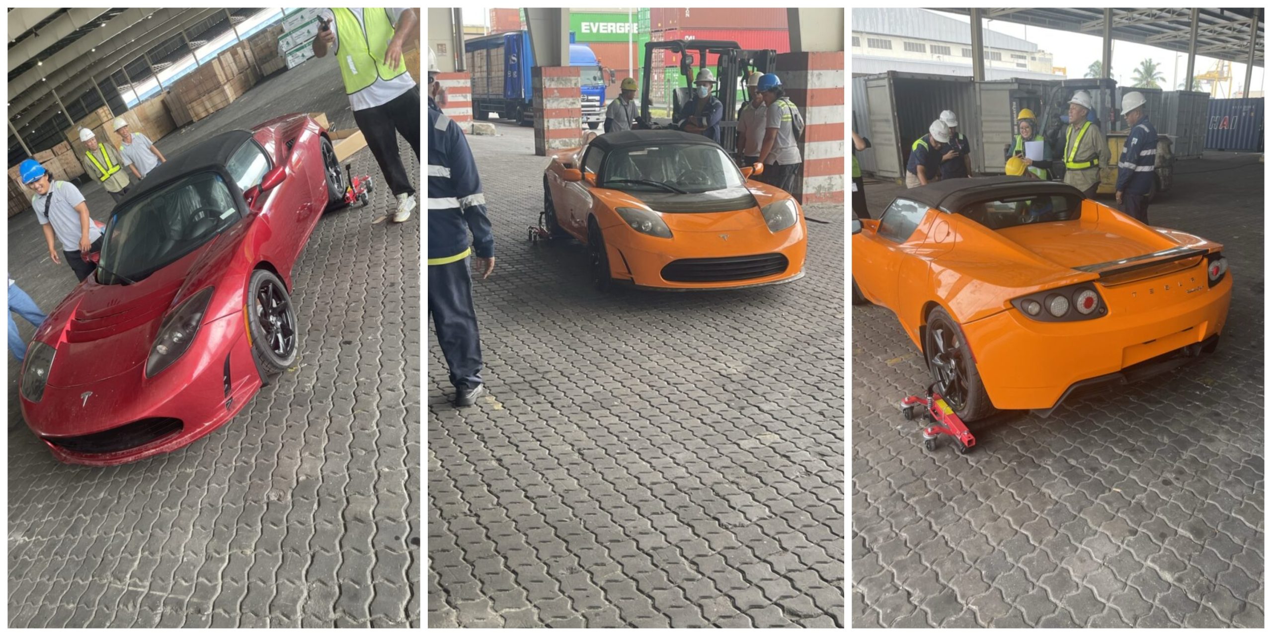 tesla roadster trio